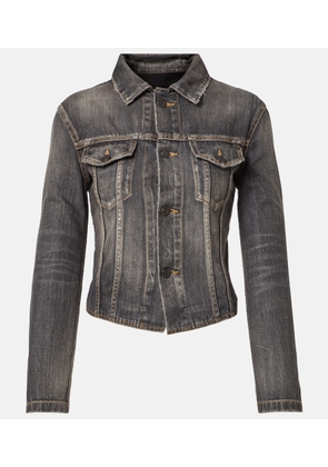 Balenciaga Lace-up denim jacket