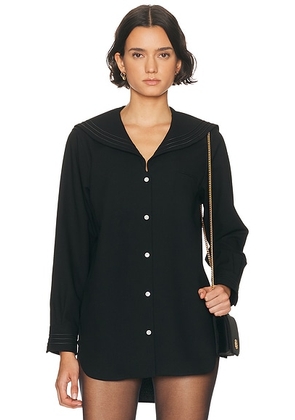 BODE Astor Top in Black - Black. Size L (also in M, S).