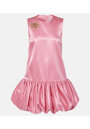 Alemais Neptuna embellished satin minidress