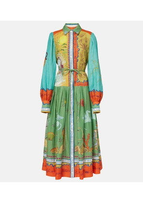 Alemais Surrealist cotton maxi dress