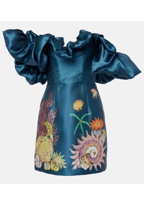 Alemais Dorian printed ruffled minidress