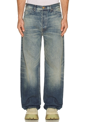 Brain Dead Type 00 15oz Selvedge Denim Pant in Washed Indigo - Blue. Size 30 (also in 34).