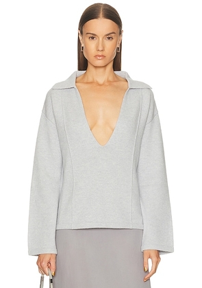 Aya Muse Sia Sweater in Blue Gray - Grey. Size L (also in XS, S, M).