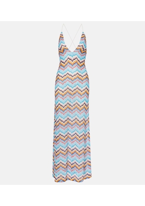 Missoni Zigzag lame beach dress