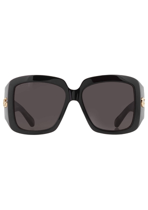 Gucci Grey Ladies Square Sunglasses GG1402S 001 55