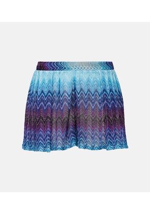 Missoni Zig Zag lame wide-leg shorts