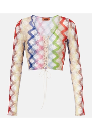 Missoni Zig Zag crochet crop top