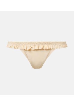 Faithfull Esterel ruffled mid-rise bikini bottoms