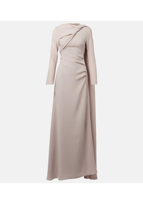 Marmar Halim Draped silk gown