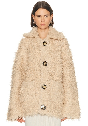 Acne Studios Kangry Angry Bear Cardigan in Sand Beige - Beige. Size M/L (also in XS/S).