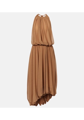 Xu Zhi Gathered open-back midi dress