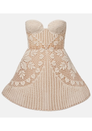 Magda Butrym Crochet cotton bustier dress