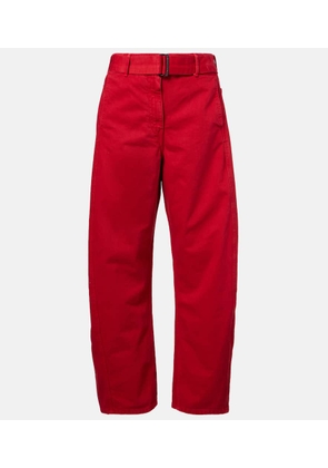 Magda Butrym Belted mid-rise barrel-leg jeans