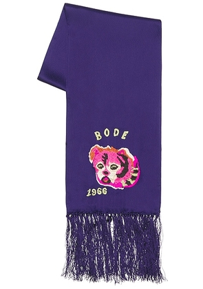 BODE Dream Souvenir Scarf in Ultramarine - Purple. Size all.