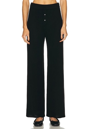 Eterne Cruz Cashmere Pant in Black - Black. Size M/L (also in XS/S).