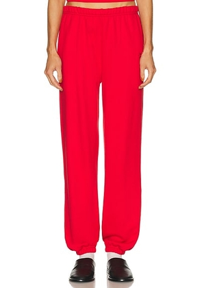 Eterne Boyfriend Pocket Sweatpant in Rouge - Red. Size L (also in M, S, XL, XS).