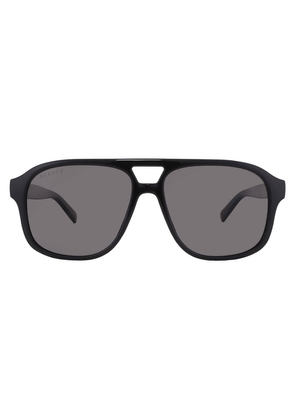 Gucci Polarized Grey Pilot Mens Sunglasses GG1856S 005 57