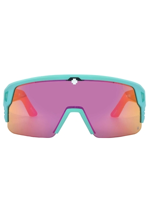 Spy MONOLITH 5050 Happy Gray Green with Pink Spectra Mirror Shield Unisex Sunglasses 6700000000158
