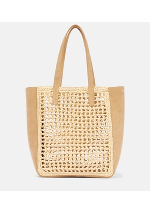 Khaite Zoe Small raffia-effect tote bag