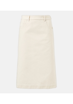 Bottega Veneta Denim midi skirt