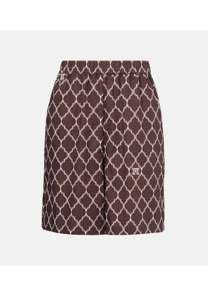Max Mara Ulutato high-rise cotton Bermuda shorts