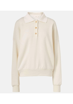 The Row Corzas cotton and cashmere polo sweater