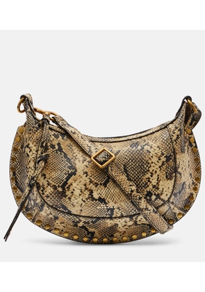 Isabel Marant Oskan Moon snake-effect leather shoulder bag