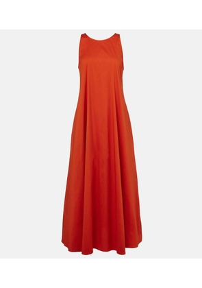Max Mara Romea cotton-blend poplin maxi dress