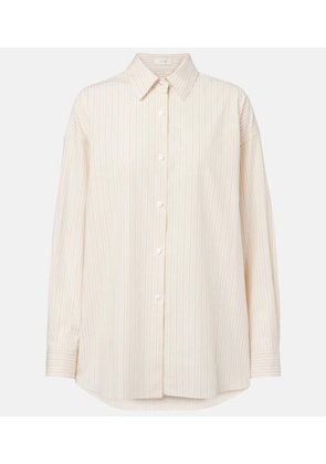 The Row Caster striped cotton poplin shirt