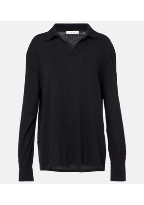 The Row Jovani silk polo shirt