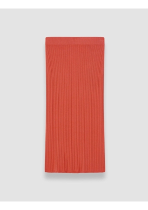 Viscose Rib Knit Skirt - L