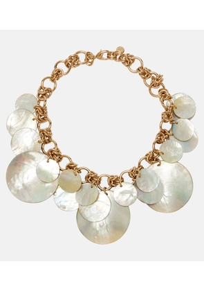Rabanne Mother-of-pearl chain necklace