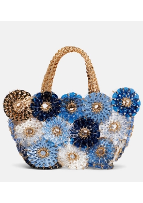 Rabanne Flower 1969 Small embellished tote bag
