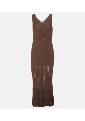 Max Mara Valois knitted cotton-blend maxi dress