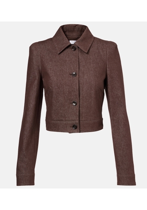 Max Mara Carpa cropped cotton jacket