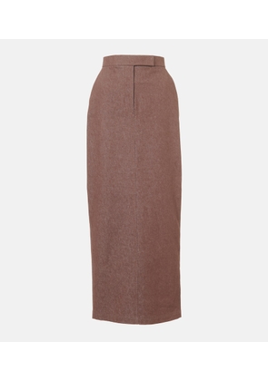 Max Mara Pianosa cotton maxi skirt