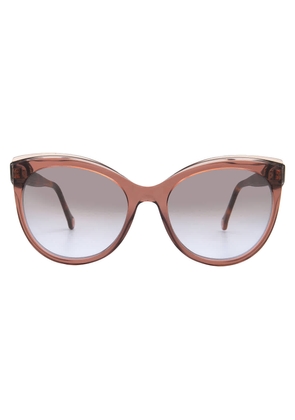Carolina Herrera Brown Violet Cat Eye Ladies Sunglasses HER 0175/S 0NUX/QR 57