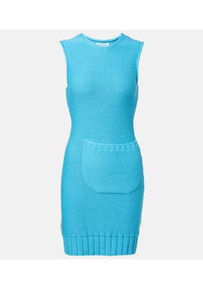 JW Anderson Knitted cotton and wool minidress