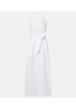 Max Mara Cotton-blend gabardine maxi dress
