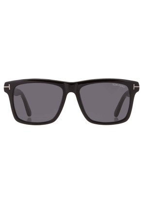 Tom Ford Buckley Smoke Square Mens Sunglasses FT0906-N 01A 58
