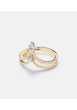 Shay Jewelry 18kt gold pinky ring with diamonds