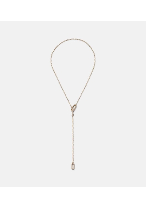 Shay Jewelry Cable Link 18kt gold chain necklace with diamonds