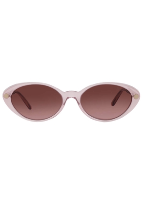 Versace Pink Gradient Grey Oval Ladies Sunglasses VE4469 54725M 54