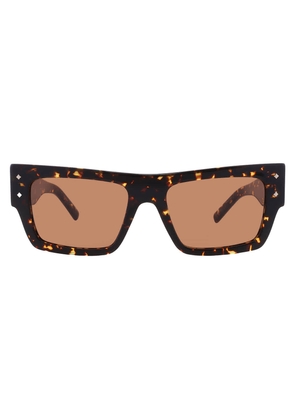 MCM Brown Browline Unisex Sunglasses MW0014 52E 53