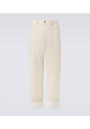 Bottega Veneta Patch-applique wide-leg jeans