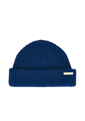 Barbour Mosely Beanie in Inky Blue - Blue. Size all.