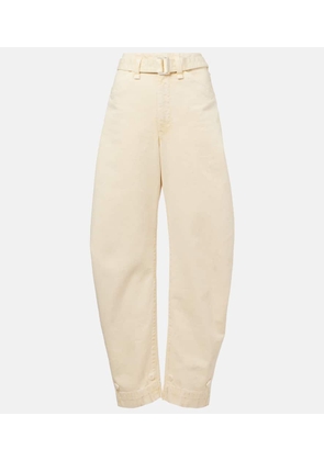 Lemaire Belted barrel-leg jeans