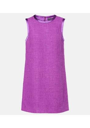 Dolce&Gabbana Cotton and silk-blend minidress