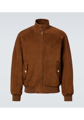 Valentino Suede bomber jacket