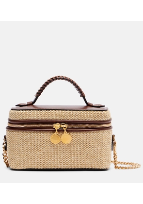 Stella McCartney Falabella Mini raffia tote bag
